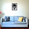 SSDECO.es | Cuadro Decorativo de Pared Walter White - Arte en Madera Negro con Fondo Blanco, 30x41 cm - Decoración Moderna para Salón, Dormitorio y Oficina